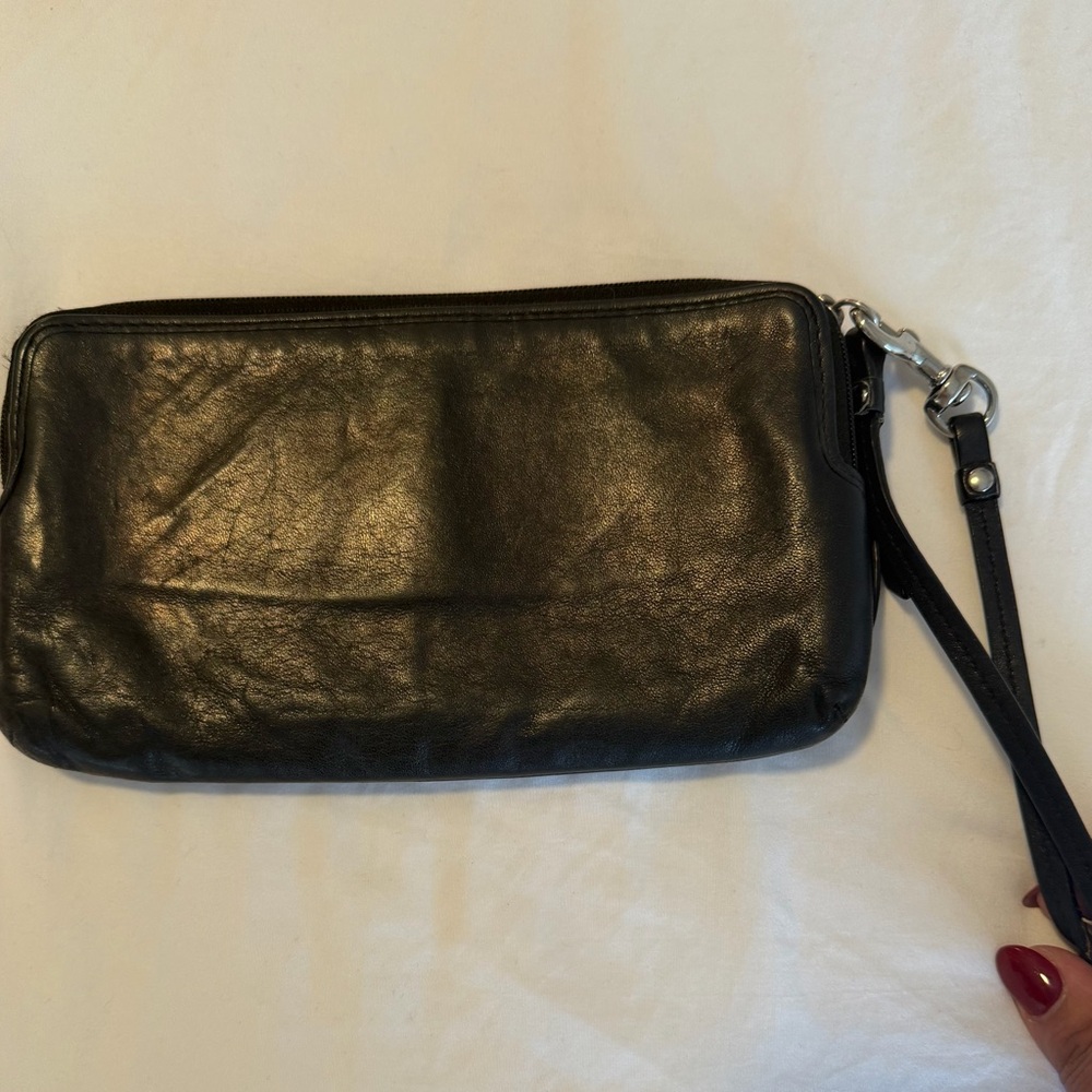 Coach Black Leather Shoulder Bag 
Size: OS - Picture 2 of 7